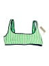 J.Crew Stripes Green Swimsuit Top Size 2X - photo 1