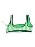 J.Crew Stripes Green Swimsuit Top Size 2X - photo 2