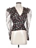 ASTR The Label 100% Polyester Black 3/4 Sleeve Blouse Size S - photo 1