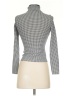 Monki Houndstooth Gray Long Sleeve Top Size XXS - photo 2