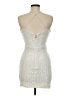 Nookie Metallic Silver Cocktail Dress Size M - photo 2