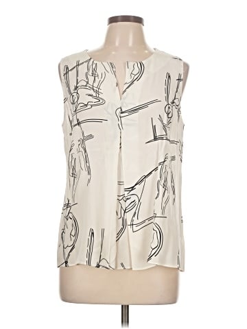 Ecru Sleeveless Blouse (view 1)