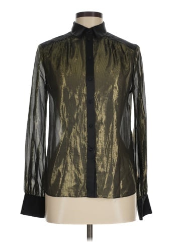 Rachel Zoe Long Sleeve Silk Top (view 1)