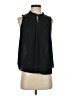 Banana Republic 100% Polyester Black Sleeveless Blouse Size S - photo 1