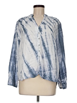 Side Stitch Long Sleeve Blouse