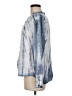 Side Stitch 100% Lyocell Tie-dye Blue Long Sleeve Blouse Size M - photo 5
