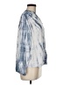 Side Stitch 100% Lyocell Tie-dye Blue Long Sleeve Blouse Size M - photo 4