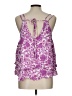 Lovestitch 100% Rayon Purple Sleeveless Blouse Size L - photo 2