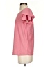 Rose + Olive Pink Short Sleeve Blouse Size S - photo 5
