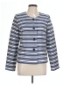 Isabella 100% Polyester Stripes Blue Blazer Size 12 - photo 1
