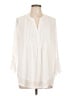 Style&Co 100% Polyester Ivory 3/4 Sleeve Blouse Size L - photo 1