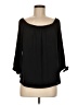 J.Crew Factory Store 100% Polyester Black 3/4 Sleeve Blouse Size M - photo 1