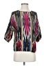 Thakoon 100% Silk Black Short Sleeve Silk Top Size 2 - photo 1