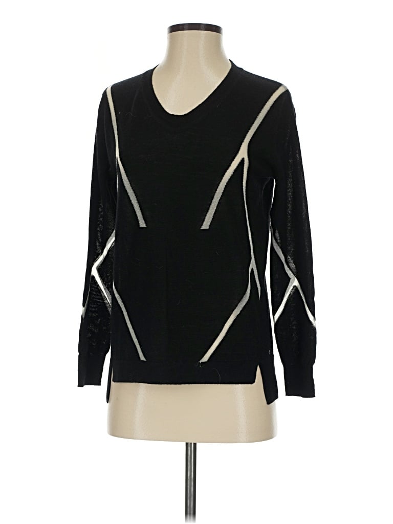 Pre-owned One Grey Day Wool Pullover Sweater In Black