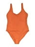Jonathan Simkhai Solid Orange One Piece Swimsuit Size L - photo 1