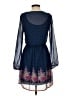 Mudd 100% Polyester Paisley Blue Casual Dress Size S - photo 2