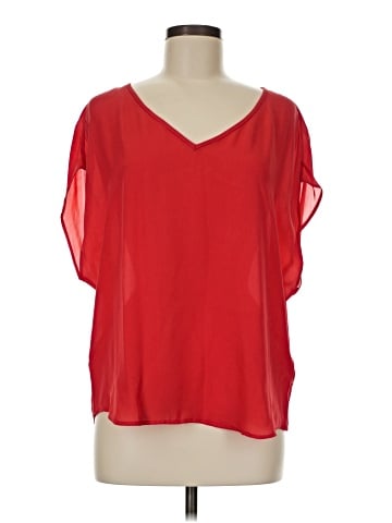 Joie Short Sleeve Silk Top (view 1)