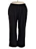 Hanes Solid Black Casual Pants Size 3X - photo 1