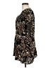 J.t.b. 100% Rayon Animal Print Brown Short Sleeve Blouse Size M - photo 5