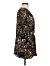 J.t.b. 100% Rayon Animal Print Brown Short Sleeve Blouse Size M - photo 4