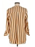 Assorted Brands Stripes Gold Yellow 3/4 Sleeve Blouse Size M - photo 2