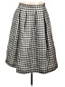 Eliza J Houndstooth Gray Formal Skirt Size 12 - photo 1