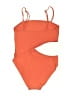 Solid & Striped Solid Orange One Piece Swimsuit Size XL - photo 2
