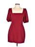 Lulus Solid Burgundy Cocktail Dress Size L - photo 1