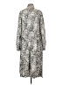 LDT 100% Polyester Animal Print Black Silver Casual Dress Size 4 - photo 2