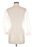 Unbranded Ivory 3/4 Sleeve Blouse Size M (estimated) - photo 2