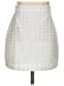 After Market 100% Polyester Metallic White Casual Skirt Size XS - photo 1
