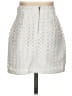 After Market 100% Polyester Metallic White Casual Skirt Size XS - photo 2