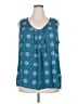 GNW 100% Polyester Teal Sleeveless Blouse Size 2X - photo 1