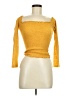 UK 2 LA Yellow 3/4 Sleeve Top Size M - photo 1