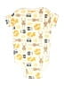 Hb 100% Cotton Print Yellow Short Sleeve Onesie Size 9-12 mo - photo 2