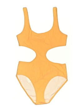 Solid & Striped One Piece Swimsuit