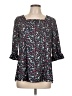 Poetsky Black 3/4 Sleeve Blouse Size L - photo 1