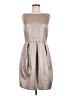 Eliza J Metallic Silver Cocktail Dress Size 8 - photo 1