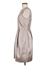 Eliza J Metallic Silver Cocktail Dress Size 8 - photo 5