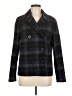 J.Crew Factory Store 100% Polyester Plaid Blue Coat Size 8 - photo 1