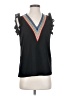 Unbranded 100% Polyester Black Sleeveless Blouse Size Sm Plus - photo 1