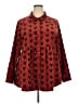 Umgee Hearts Red Long Sleeve Blouse Size 2XL - photo 1
