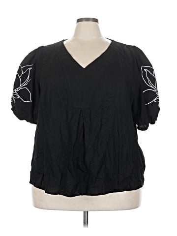 Cynthia Rowley Short Sleeve Blouse (view 1)