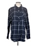 Athleta Plaid Blue Long Sleeve Button-Down Shirt Size XS - photo 1