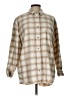 Eddie Bauer Plaid Tan Long Sleeve Button-Down Shirt Size L - photo 1