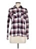 Barbour 100% Cotton Plaid Purple Long Sleeve Button-Down Shirt Size 6 - photo 1