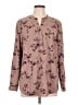 Assorted Brands 100% Polyester Floral Brown Long Sleeve Blouse Size L - photo 1