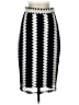 Bar III 100% Polyester Graphic Silver Formal Skirt Size S - photo 1