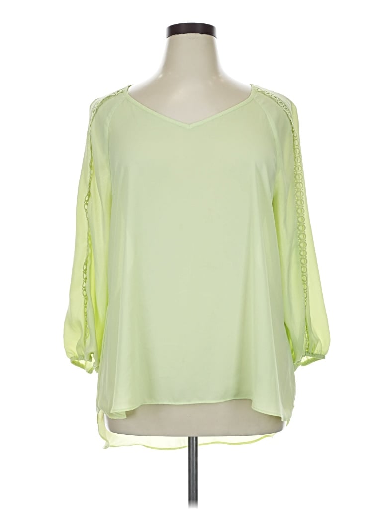 Pre-owned C Established 1946 3/4 Sleeve Blouse In Green