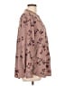 Assorted Brands 100% Polyester Floral Brown Long Sleeve Blouse Size L - photo 4
